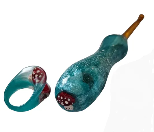 FyberHook Resin Handle Crochet Hook